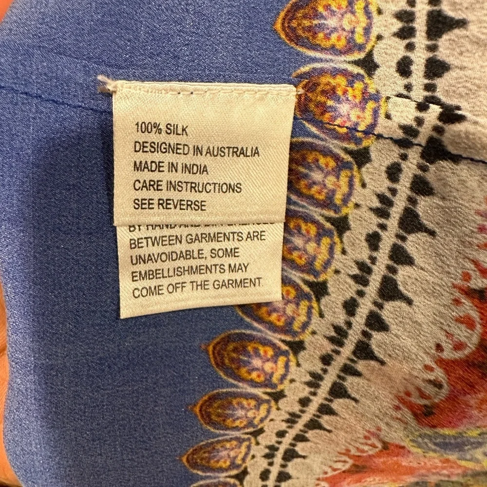 Czarina Women's Floral Resort Silk Dress - Picture 9 of 11